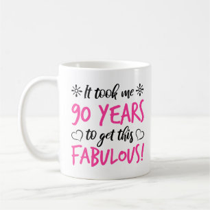 Fabulous 90th Birthday Coffee Mug