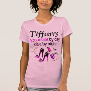 FABULOUS ACCOUNTANT DIVA PERSONALIZED T SHIRT
