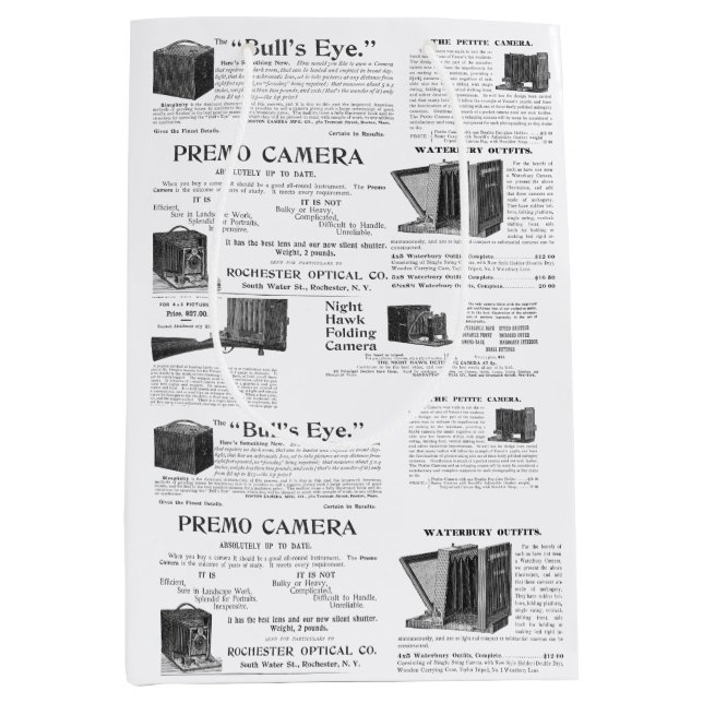 Fabulous Antique Camera Photographer Photography  Medium Gift Bag (Front)