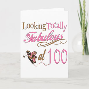 Fabulous at 100 Years old Card