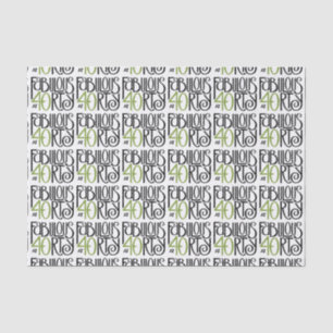 Fabulous at 40 green Tissue Paper