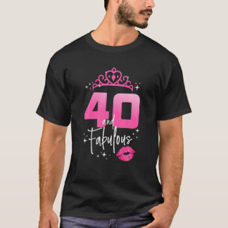 Fabulous at 40 Year Old Gifts 40th Birthday Chapte T-Shirt