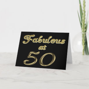 Fabulous at 50 Greeting Card