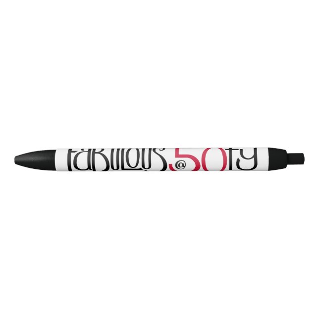 Fabulous at 50 red Trim Pen (Front)