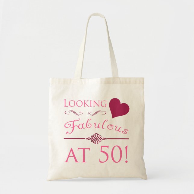 Fabulous At 50 Tote Bag (Front)