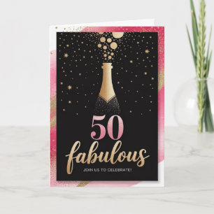 Fabulous at Fifty: Warm and Memorable Birthday  Invitation