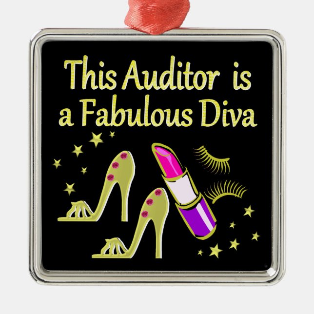 FABULOUS ATTORNEY DIVA DESIGN METAL TREE DECORATION (Front)