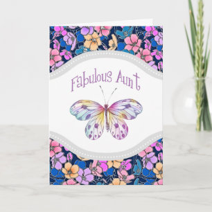 Fabulous Aunt Butterfly Gift Ideas Card