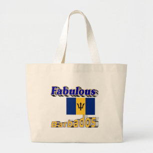 fabulous barbados large tote bag