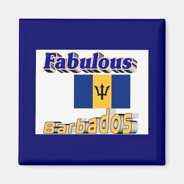 fabulous barbados magnet (Front)