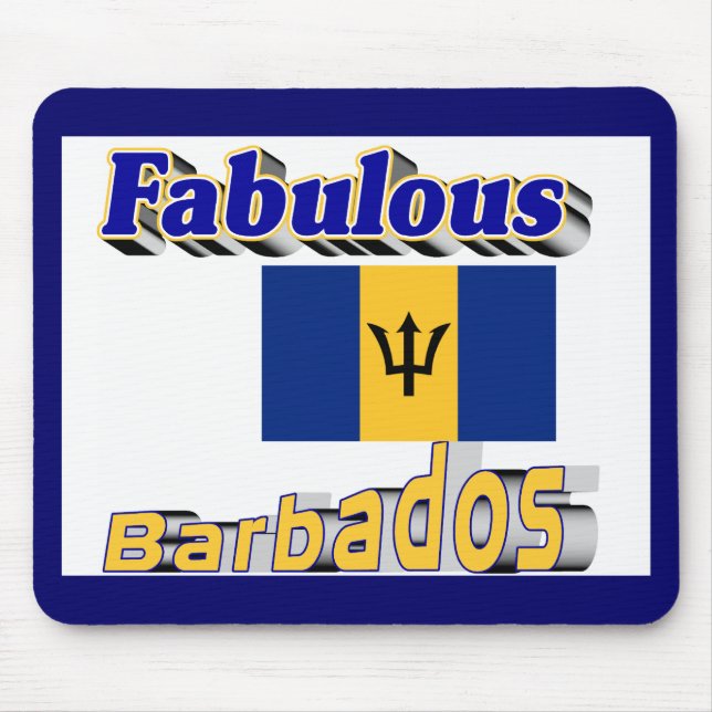 fabulous barbados mouse mat (Front)