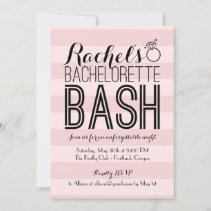 Fabulous Bash   Bachelorette Party Invitation