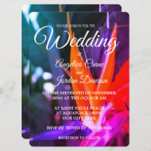 Fabulous Bird Of Paradise Wedding Invitations