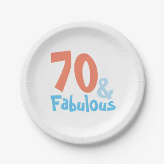 Fabulous Birthday Party Paper Plate