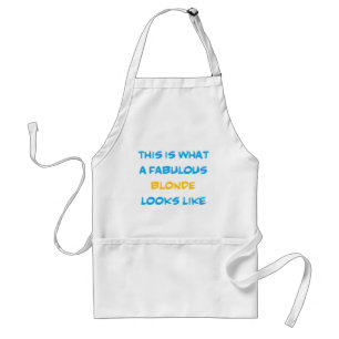 fabulous blonde standard apron