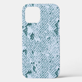 Fabulous Blue and White Snakeskin iPhone 12 Case