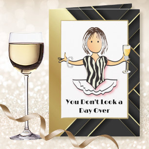 Fabulous Bold Fun Glamourous Gold For Her Birthday Card