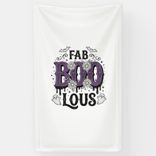 Fabulous Boo Halloween Vintage Ghost Shirt Design_ Banner