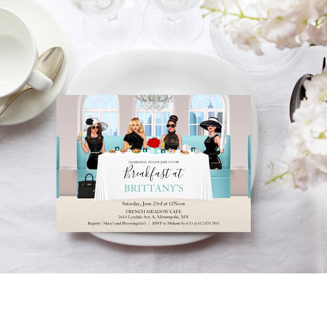 Fabulous Bridal Little Black Dress Table Invitation (Creator Uploaded)
