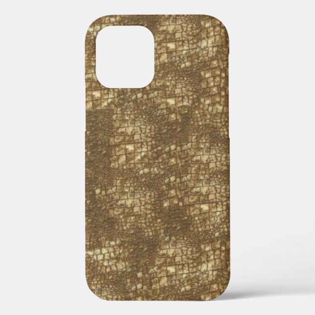 Fabulous Brown Snakeskin Pattern Case-Mate iPhone Case (Back)