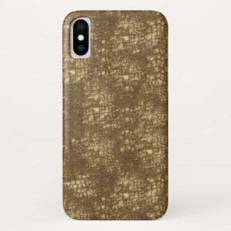 Fabulous Brown Snakeskin Pattern iPhone X Case