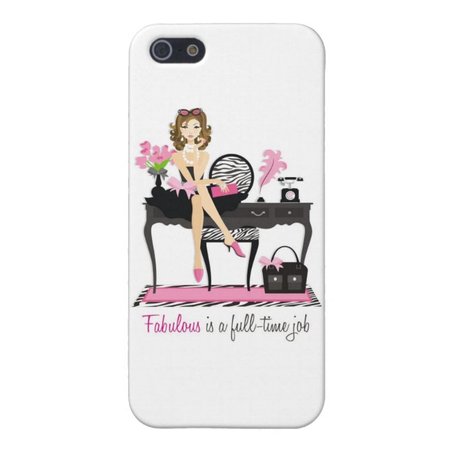Fabulous - Brunette iPhone Case (Back)