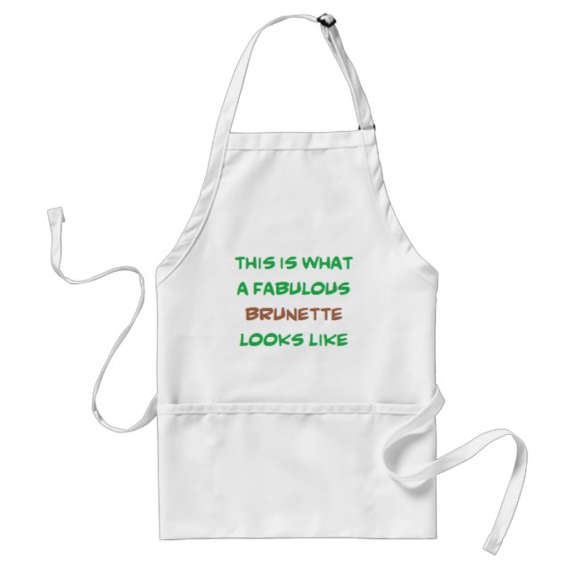 fabulous brunette standard apron (Front)
