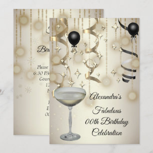 Fabulous Champagne Sepia Lights Party Save The Date