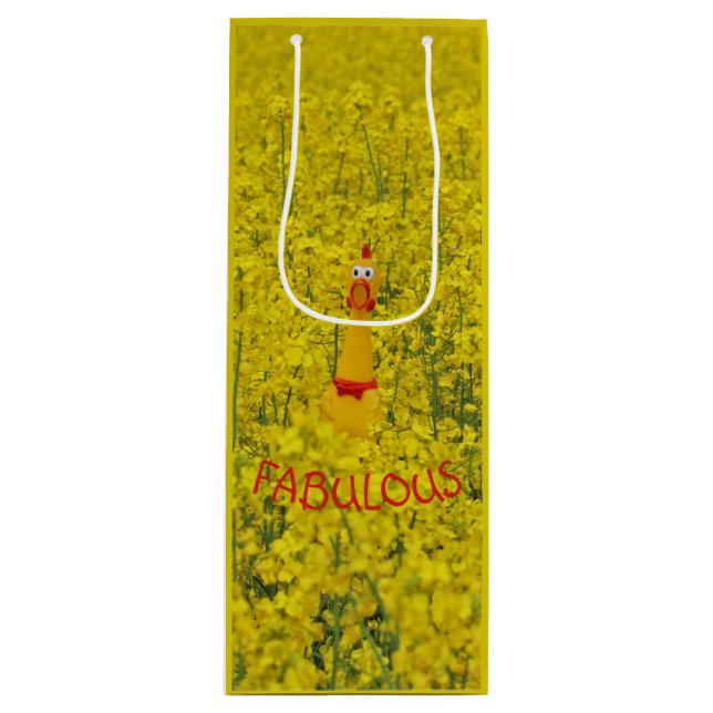 Fabulous Chicken Gift Bag! Wine Gift Bag (Front)