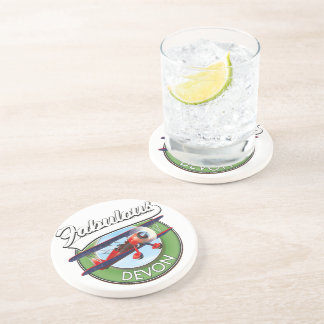 Fabulous Devon travel patch. Coaster