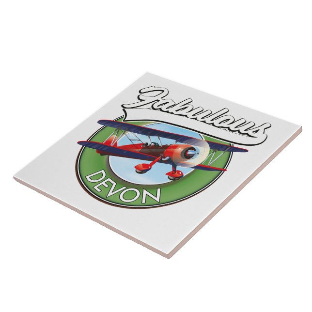 Fabulous Devon travel patch. Tile (Side)