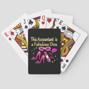 FABULOUS DIVA ACCOUNTANT DIVA PLAYING CARDS