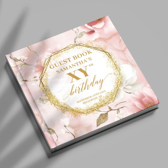 Fabulous Dusty Pink Ivory Gold Birthday Guest Book (Fabulous Dusty Pink Ivory Gold Birthday Guest Book

)