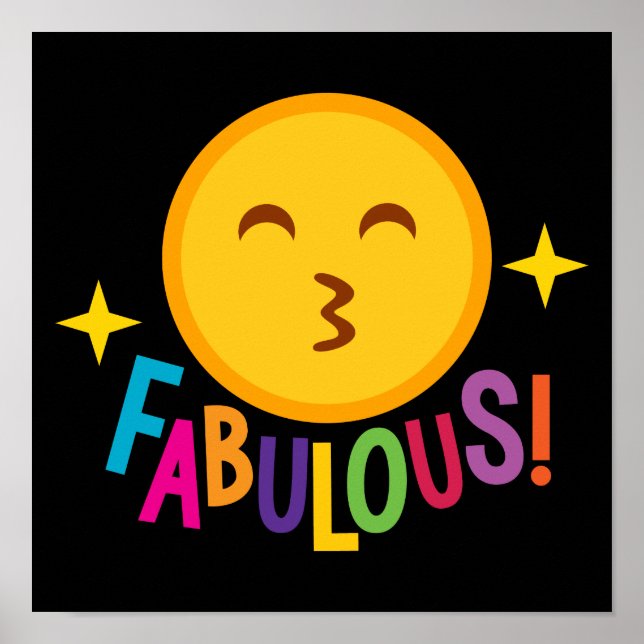 Fabulous Emoji Poster (Front)