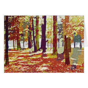 Fabulous fall Happy Thanksgiving card