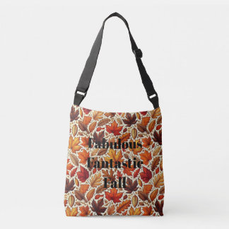 Fabulous Fantastic Fall Leaves Crossbody Bag