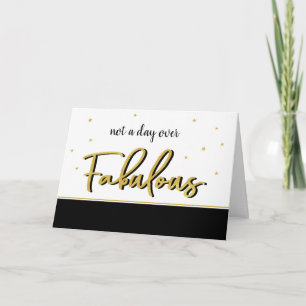 Fabulous Faux Gold Fun Add a Name Happy Birthday Card
