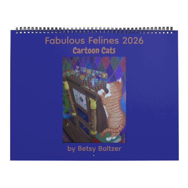 Fabulous Felines 2026  Cartoon Cats Calendar (Cover)