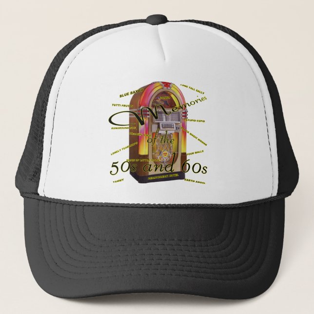 Fabulous fifties juke box trucker hat (Front)