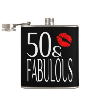 Fabulous Fifty Hip Flask