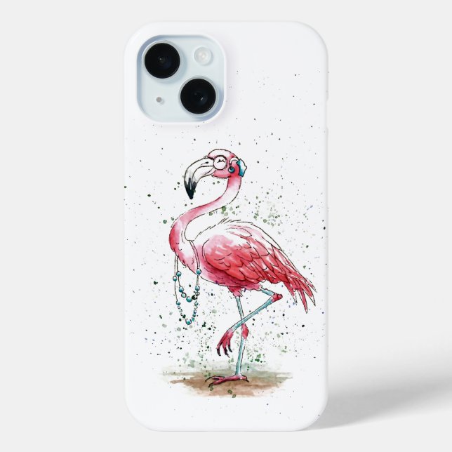 Fabulous Flamingo Case-Mate iPhone Case (Back)