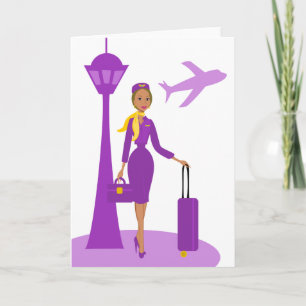 Fabulous Flight Attendant Card