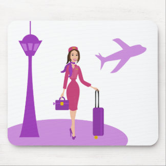 Fabulous Flight Attendant Mouse Mat