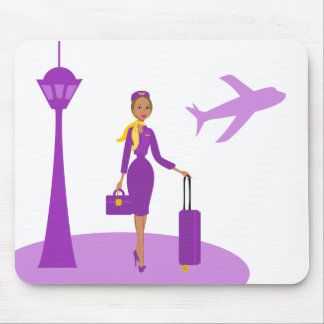 Fabulous Flight Attendant Mouse Mat
