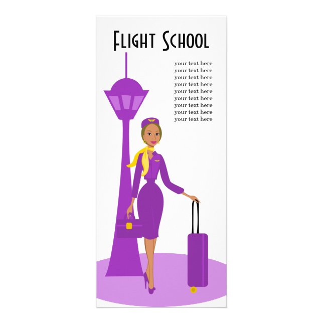 Fabulous Flight Attendant Rack Card (Front)
