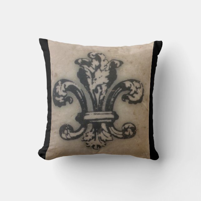 Fabulous Floating Fleur de Lis Cushion (Front)