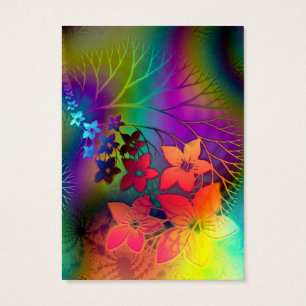 Fabulous Floral Fractural Rainbow Parade
