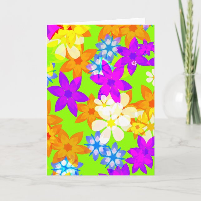 Fabulous flowers note card (Front)