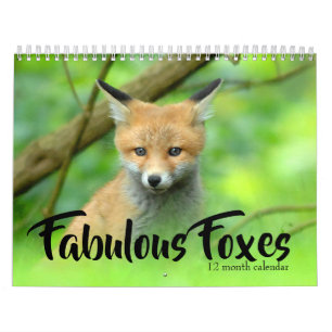 Fabulous Foxes 2025 Calendar