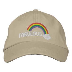 Fabulous Gay Pride Rainbow Embroidered Hat
